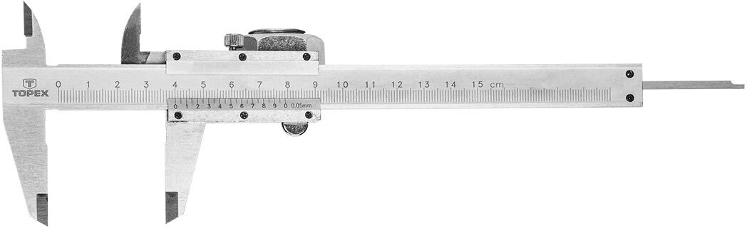 Нониусный штангенциркуль TOPEX 31C615 150 мм, 0.05 мм