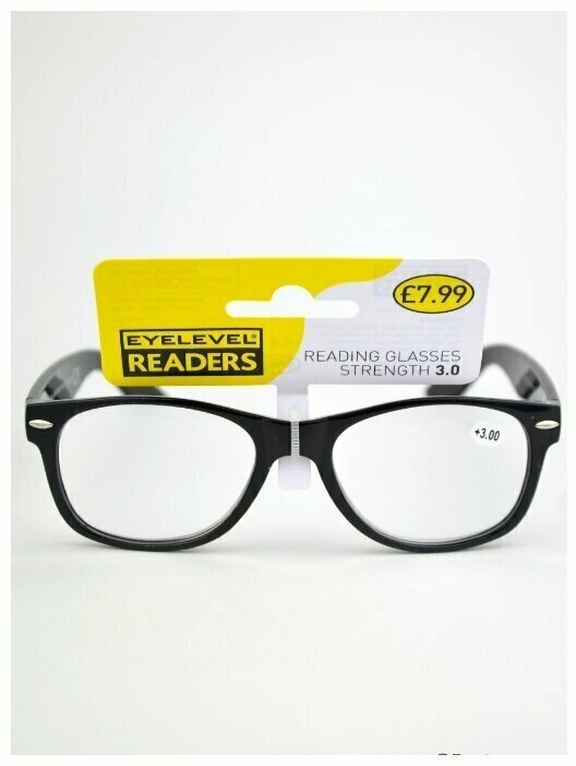 Готовые очки для чтения EYELEVEL ASHLEY BLACK READERS +30