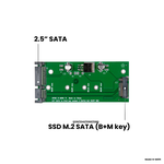 Адаптер-переходник для установки SSD M.2 SATA (B+M key) в разъем 2.5