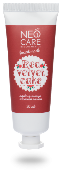 Neo Care маска с красной глиной Red Velvet Cake, 30 мл