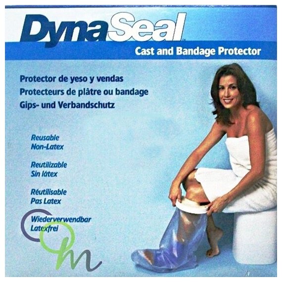 Защитный чехол от воды Valentine International на гипс DynaLife на ногу взрослый, полимерный материал, прочный, длина 58 см, 60785/R