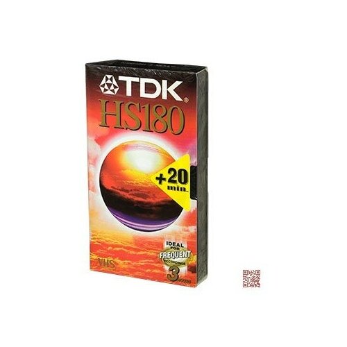 Видеокассета VHS, TDK HS180.