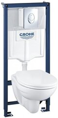 Унитаз с инсталляцией Grohe Solido Perfect 39192000 клавишей, сиденьем