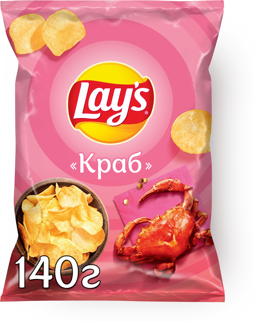 Чипсы Lay's картофельные, краб, 90 г — купить в интернет-магазине по ...