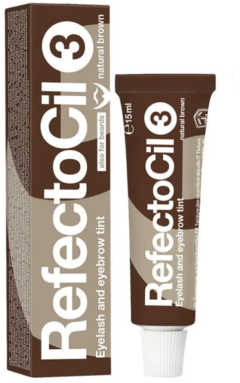 Краска RefectoCil для бровей и ресниц, тон №3, коричневый, 15 мл