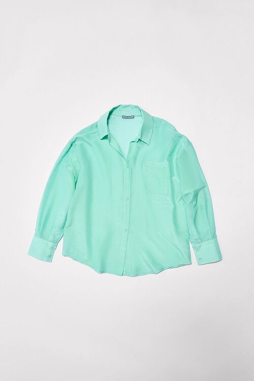 Рубашка  PATRATSKAYA, размер Oversize, зеленый