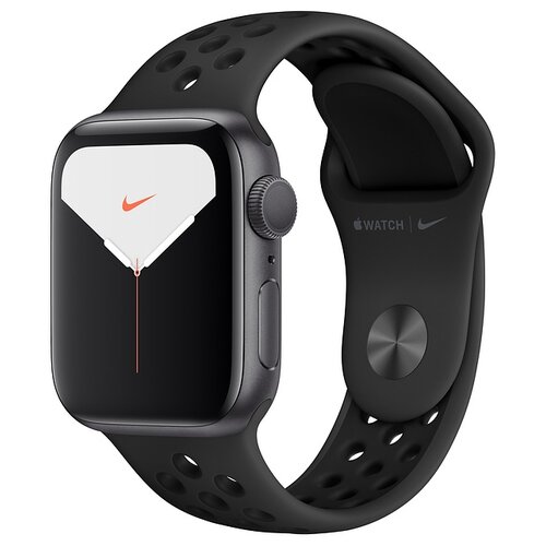 Умные часы Apple Watch Series 5 GPS 40мм Aluminum Case with Nike Sport Band, серый космос/антрацитовый/черный