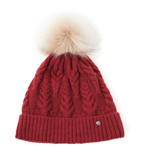 фото Шапка женская finn flare, цвет: красно-коричневый a20-12146_340, размер: 56