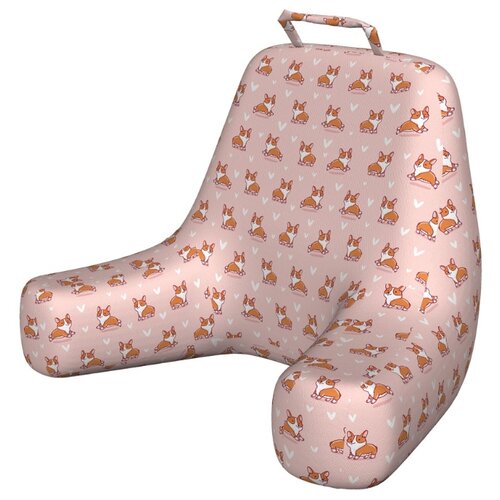 фото Кресло подушка для чтения ambesonne "корги королевы", 60x120 см