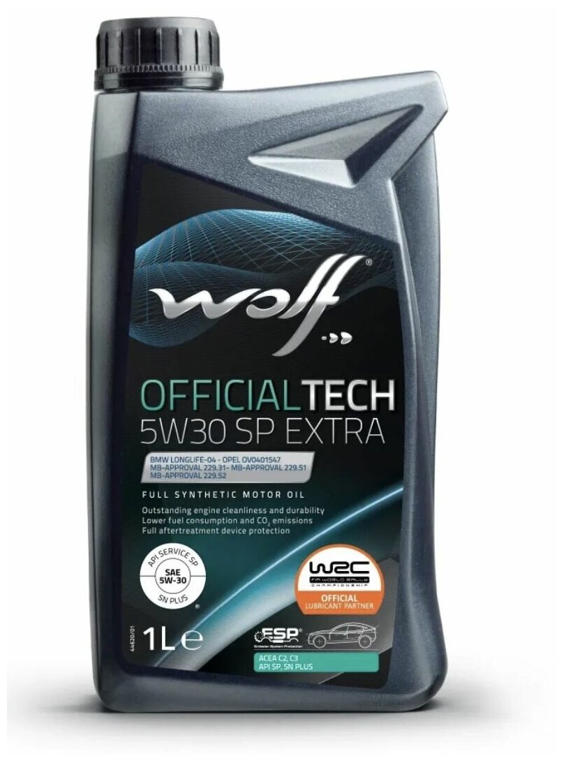 WOLF OFFICIALTECH 5W-30 SP EXTRA масло моторное (1Л) 1049358