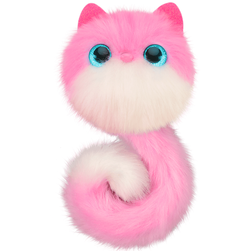 Интерактивная мягкая игрушка My Fuzzy Friends Pomsies Помсис Пинки, розовый