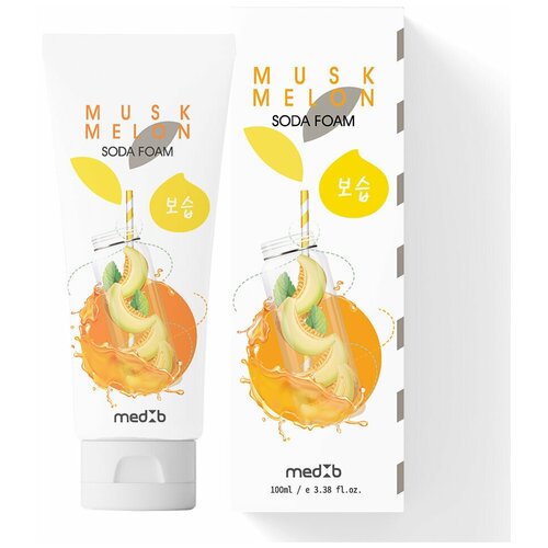 пенка для умывания лица muskmelon soda foam 100 мл MedB Пенка для умывания с содой и дыней корейская - MedB Muskmelon Soda Foam