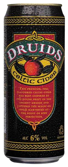 Сидр Druids Celtic яблочный полусладкий 0.5 л