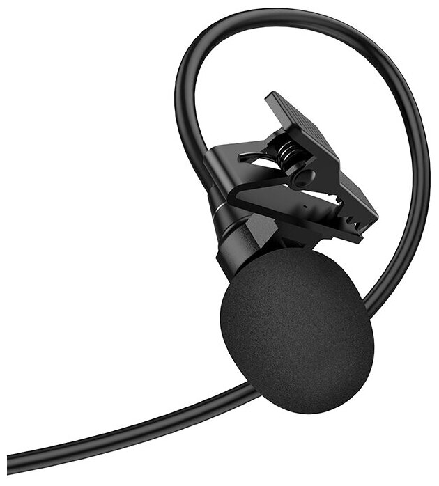 Проводной микрофон Type-C, L14, HOCO, черный