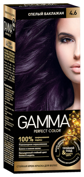 GAMMA Perfect Color краска для волос, 4.6 спелый баклажан
