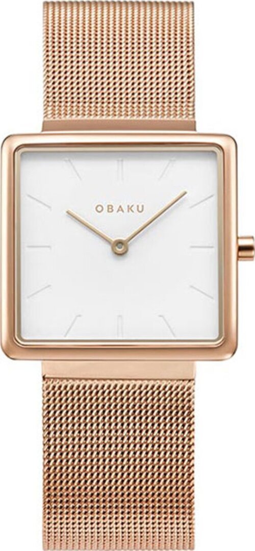 Наручные часы OBAKU Наручные часы Obaku V236LXVIMV, золотой