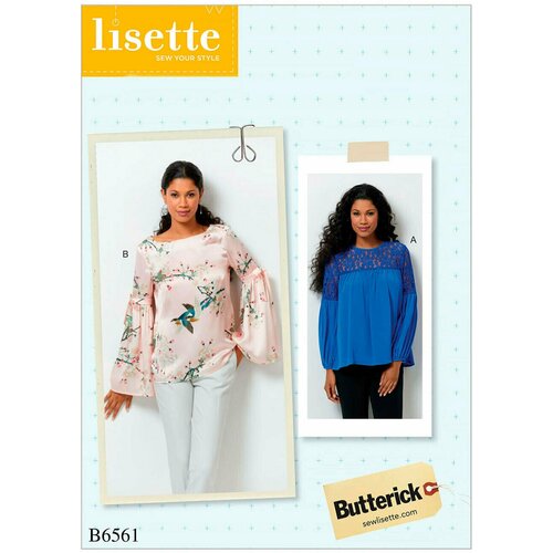 Выкройка BUTTERICK №6561 Блузка выкройка butterick 5940 блузка с баской