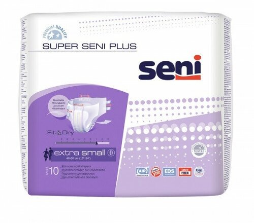Super Seni Plus / Супер Сени Плюс - подгузники для взрослых, XS, 10 шт.