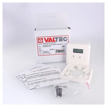 Терморегулятор VALTEC VT.AC701.0.0 белый термопласт - фотография № 3