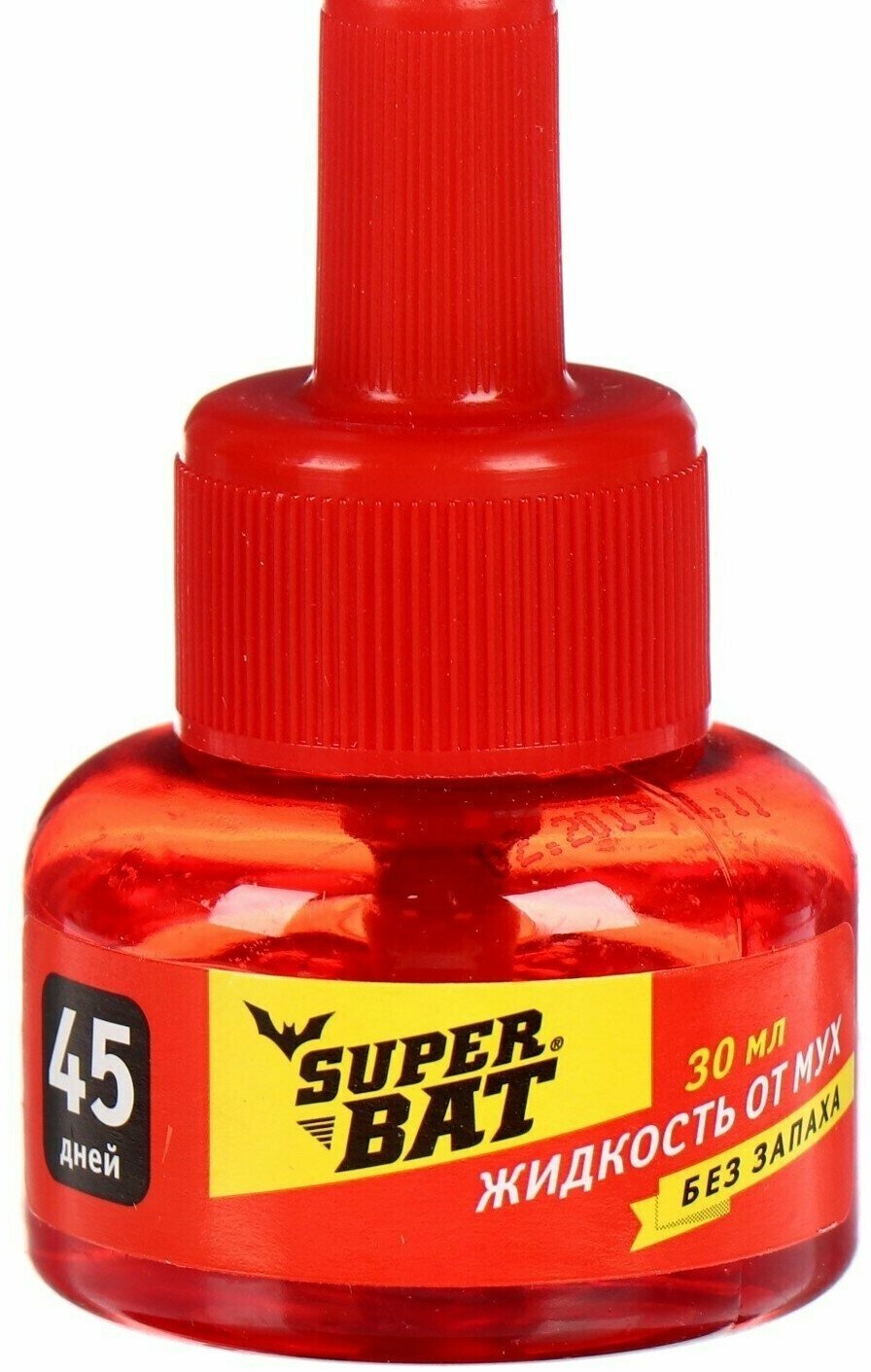 Дополнительный флакон-жидкость от мух "SuperBAT", доп. флакон, 45 дней, 30 мл, 2 штуки