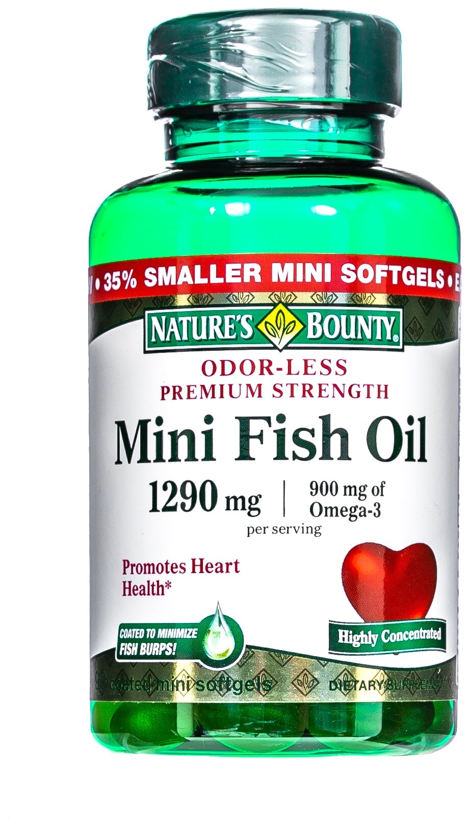 Mini Fish Oil Омега-3 капс., 160 г, 90 шт.