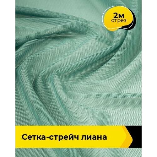 Ткань для шитья и рукоделия Сетка-стрейч Лиана 2 м * 150 см, оливковый 020 ткань для шитья и рукоделия сетка стрейч лиана 2 м 150 см серый 017