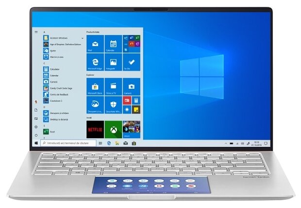14" Ноутбук ASUS ZenBook 14 UX434FAC-A5219R 1920x1080, Intel Core i5 10210U 1.6 ГГц, RAM 8 ГБ, LPDDR3, SSD 512 ГБ, Intel UHD Graphics 620, Windows 10 Pro, 90NB0MQ6-M08020, icicle silver