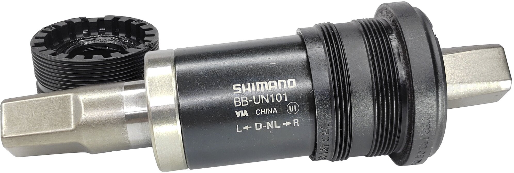 Каретка (картридж) для велосипеда, Shimano UN101, 68/122.5 (D-NL), без болтов, под квадрат