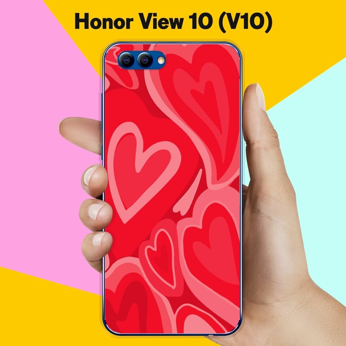 Силиконовый чехол на Honor View 10 (V10) Узор 6 / для Хонор Вьюв 10 В10