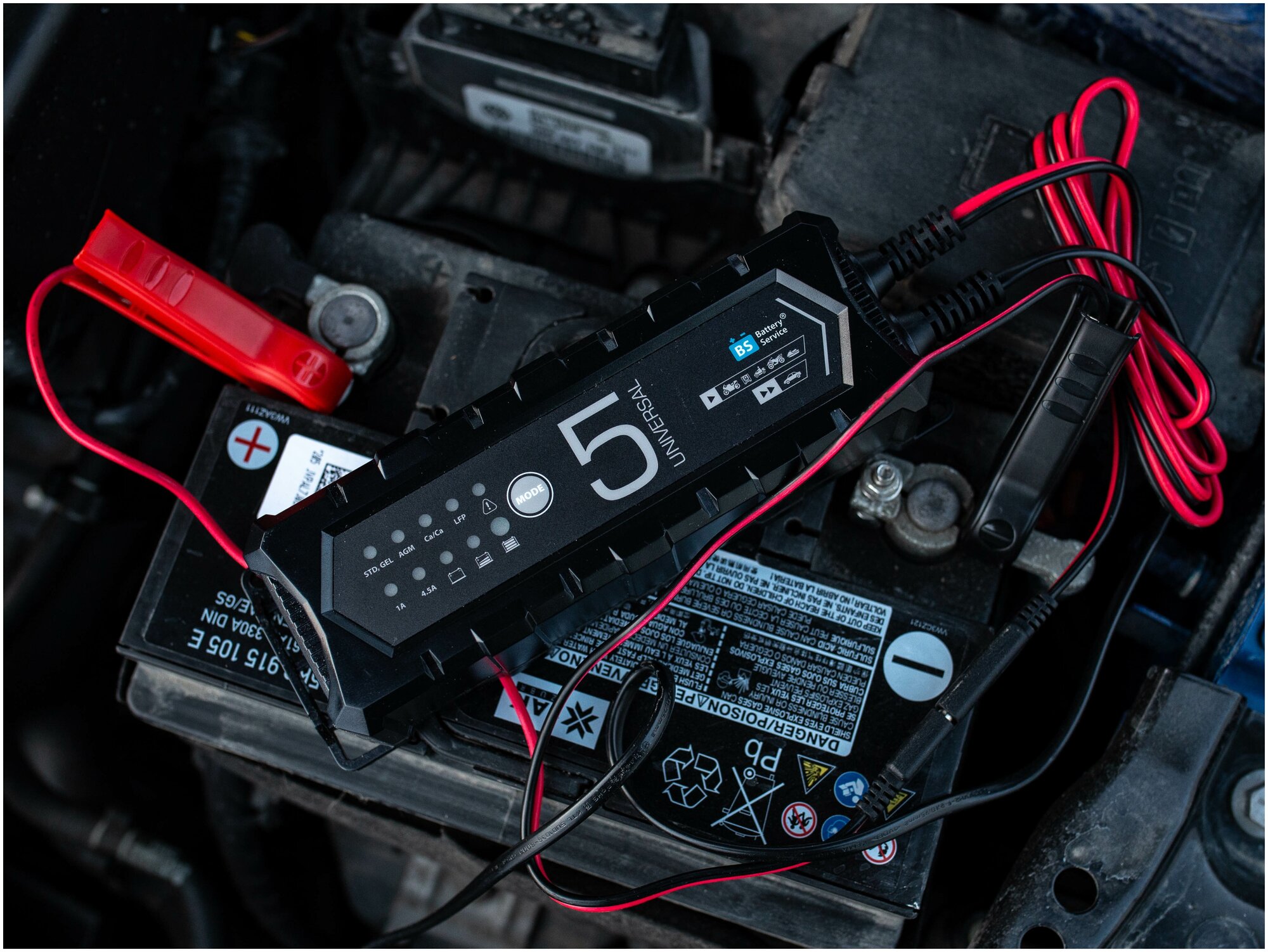 Зарядное устройство 12В, 1А/4,5A Battery Service Universal 5, BS-C5 BS-C5