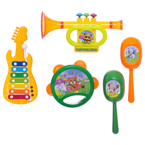 фото Abtoys набор инструментов d-00046 оранжевый/зеленый/желтый