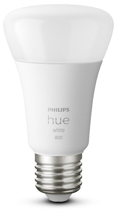 Лампа светодиодная Philips Hue White, E27, A60, 9Вт фото 2