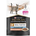 Purina Pro Plan Veterinary Diets NF Renal Function Advanced Care влажный корм для кошек для поддержания функции почек на поздней стадии хронической почечной недостаточности с лососем, в паучах - 85 г х 10 шт - изображение