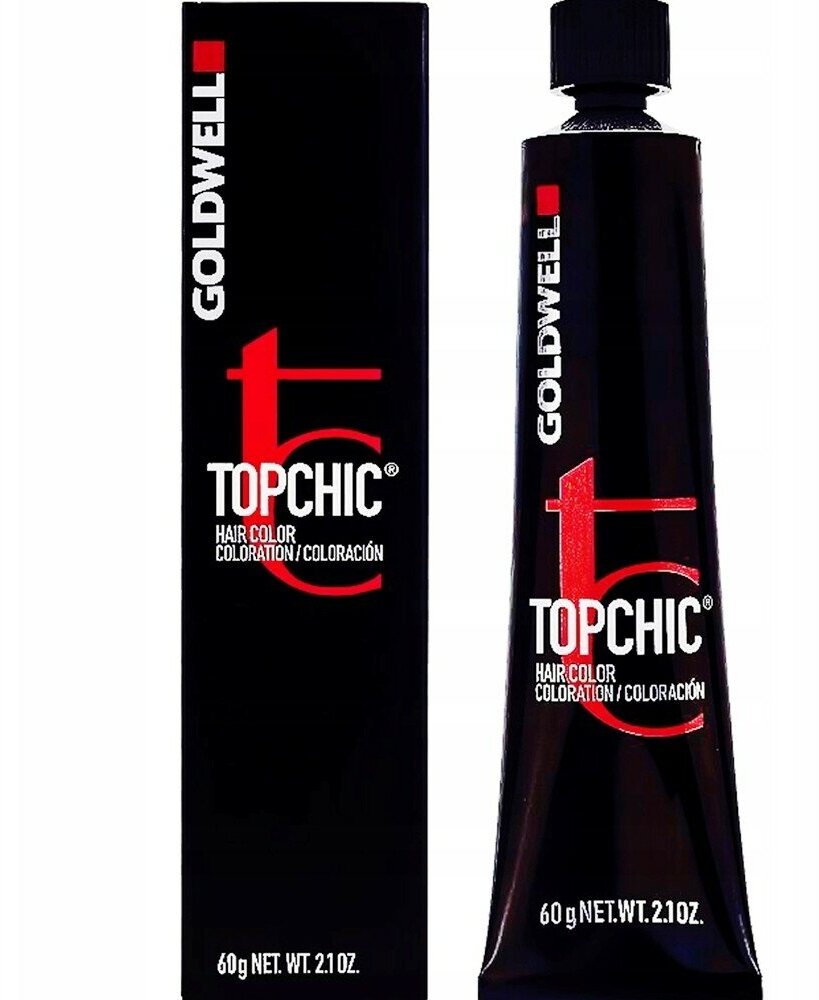 Goldwell Topchic стойкая крем-краска для волос, 5BG@KK - светло-коричневый с интенсивным медным сиянием, 60 мл