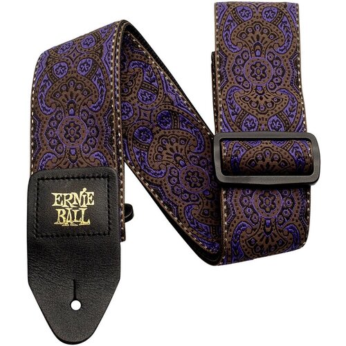 ernie ball 4165 жаккардовый ремень с рисунком tribal blue ERNIE BALL 4164 Jacquard Purple Paisley Ремень для гитары