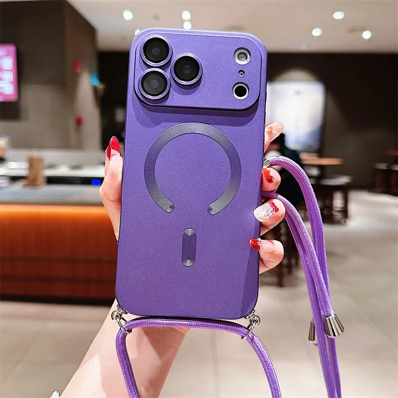 Магнитный чехол iPhone17 Эйр Dark Purple