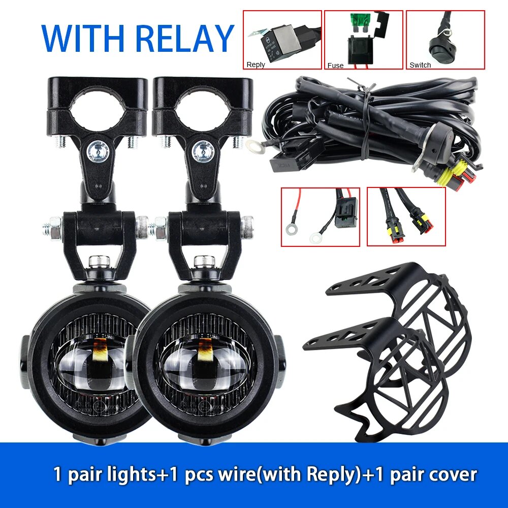 Освещение для мотоциклов, дополнительные лампы для BMW R1200GS, F800GS, F700GS, F650, K1600, 24 Вт, 6000K