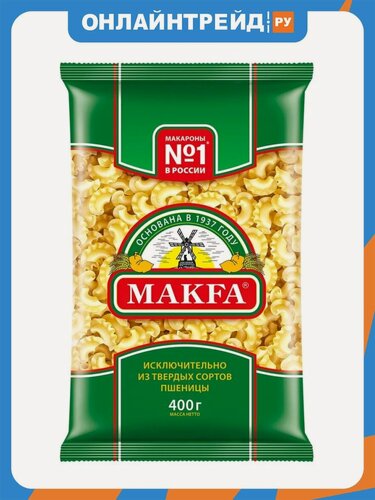 Изображение товара Макаронные изделия Makfa Петушиные Гребешки группы А в/с 400 г