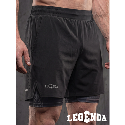 фото Шорты спортивные legenda gym, размер 2xl, черный