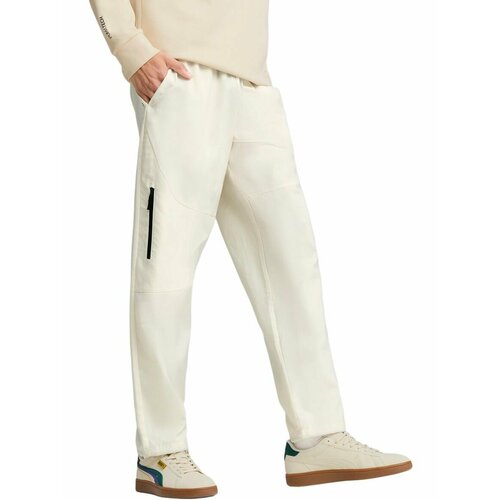 фото Брюки спортивные puma pumatech cargo woven pants, размер l, бежевый
