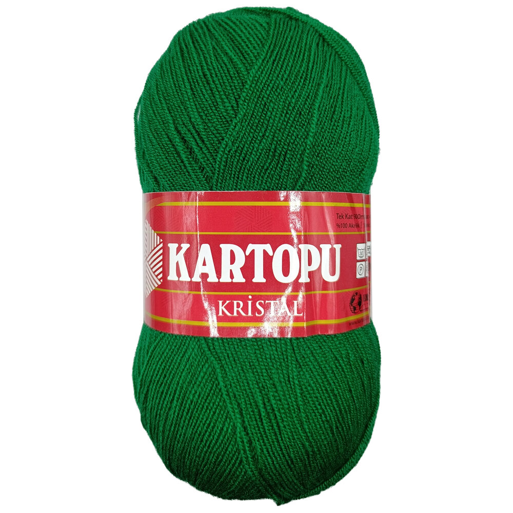Пряжа для вязания Kartopu Kristal 40376 трава 100 гр/450 м 100% акрил