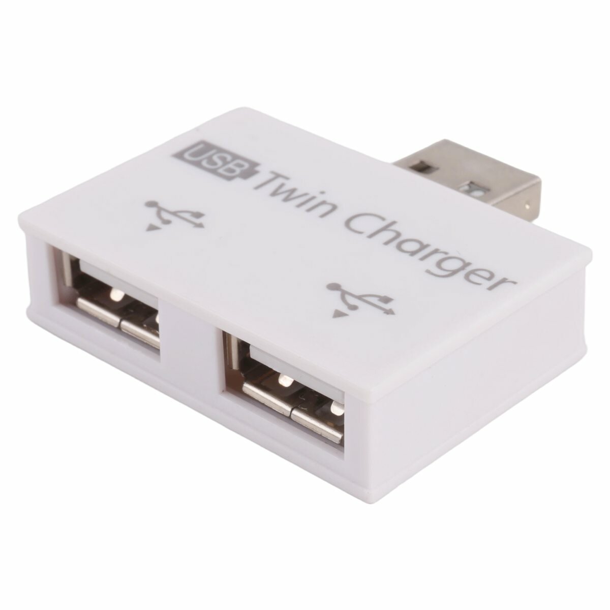 Портативный мини-концентратор USB на 2 порта, адаптер концентратора зарядного устройства, USB-разветвитель, двойной заря
