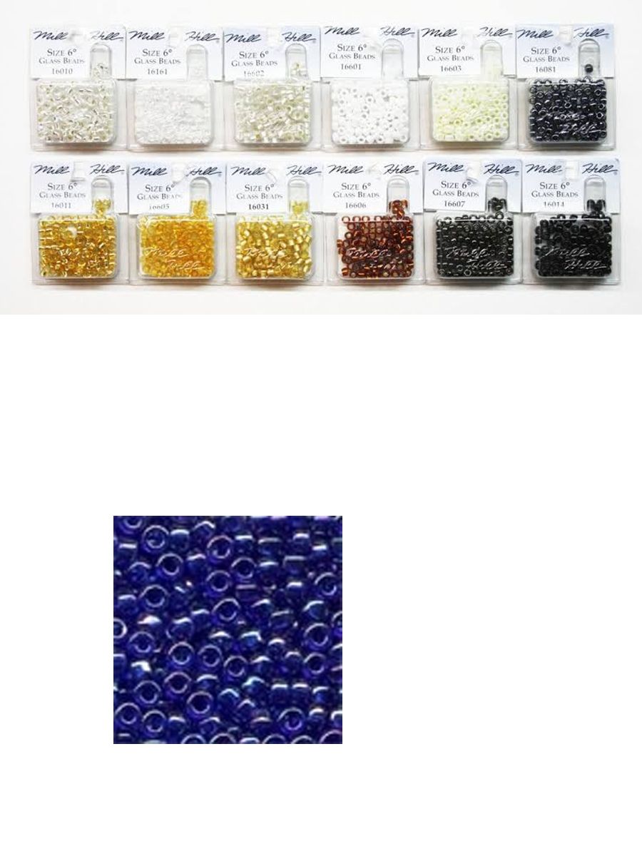 Стеклянный бисер Mill Hill Size 6 Glass Glas Seed Beads 5,2 гр, цвет: 16612
