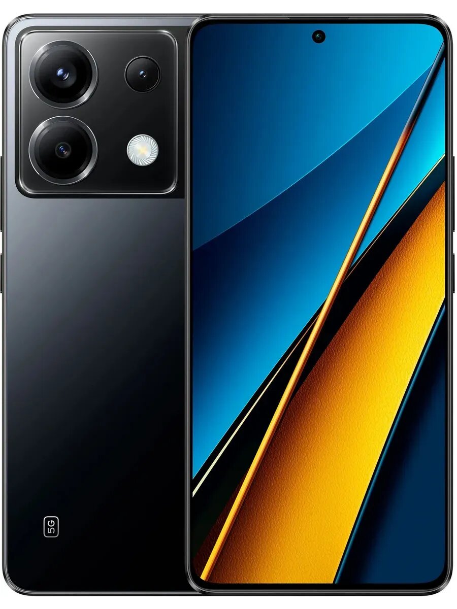 Смартфон Xiaomi Poco X6 12/256 , Dual: nano Sim , Black, чер