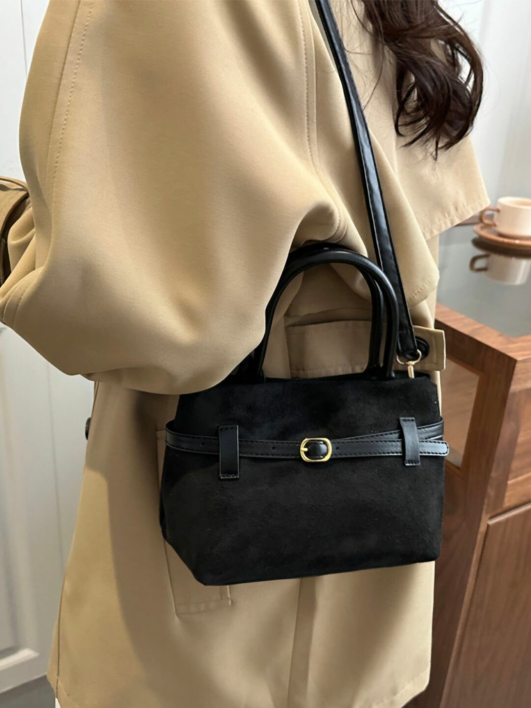 Сумка тоут , черная — фото 1