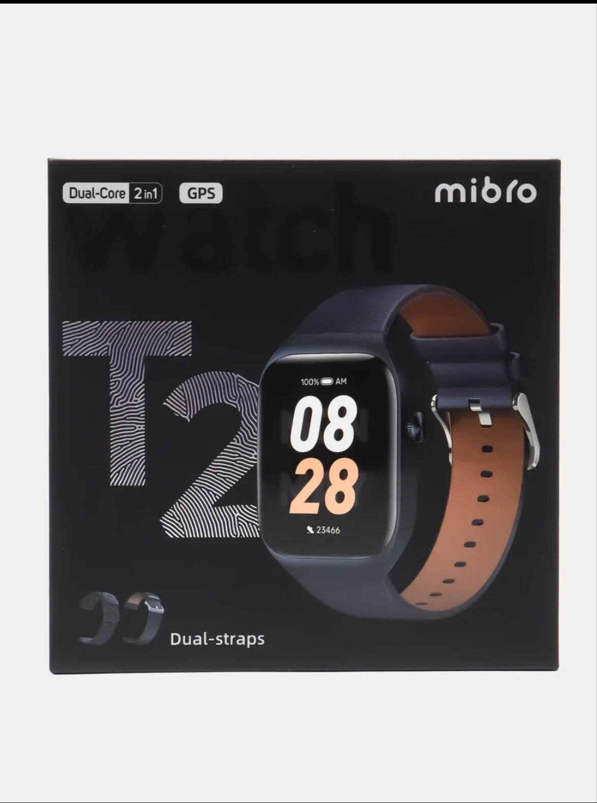 Умные часы Xiaomi Mibro T2 Black: ваш надёжный спутник с AMOLED-экраном в черном цвете