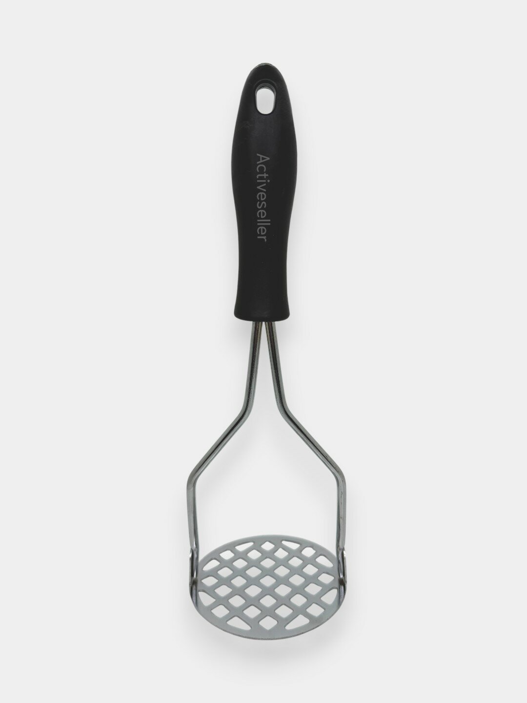 Толкушка, для пюре, из нержавеющей стали, с пластиковой ручкой