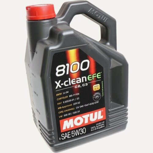 Изображение товара Моторное масло Motul 8100 X-Clean Efe 5W-30 синтетическое 5л (Вьетнам)