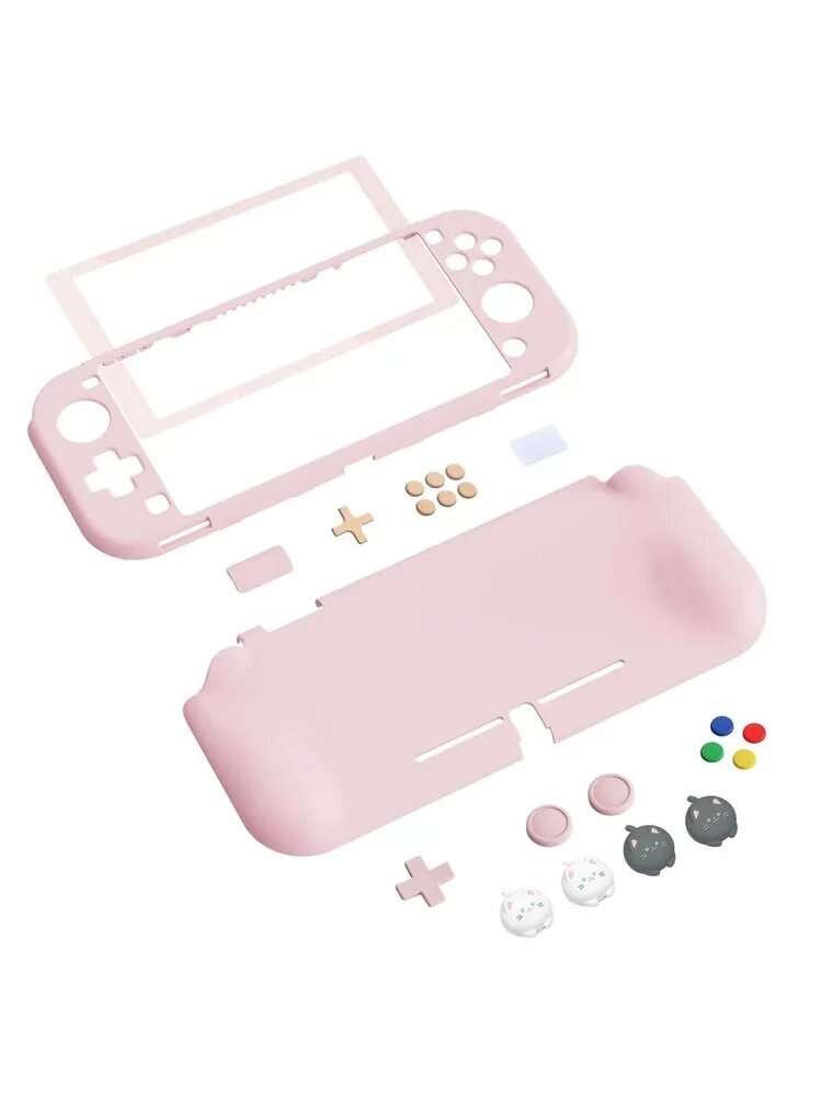 PlayVital Защитный чехол для Nintendo Switch Lite + насадки на джойстик Кошка