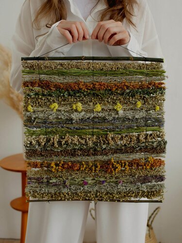 Изображение товара Панно из трав, 40 см, очень ароматное, травы для бани